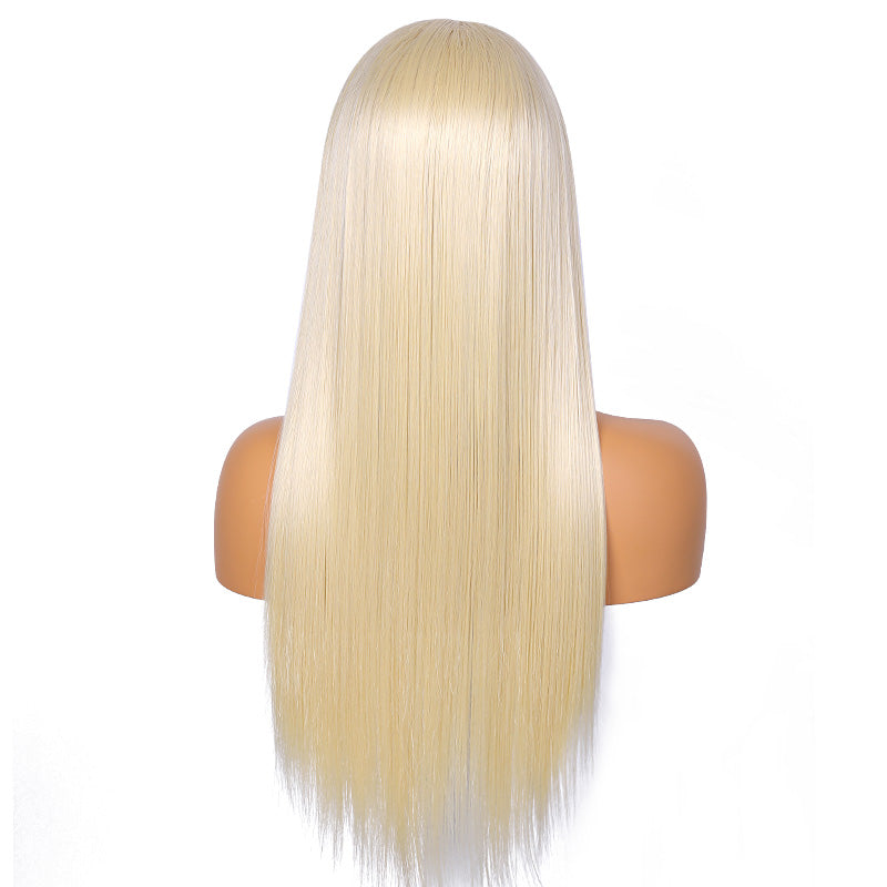 Fuhsi Blonde Headband Wig Synthetic Hair For Gym 613#-2