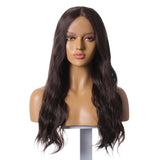 Dark Brown Wigs Long Curly Wavy Brown Wigs for Women Heat Resistant Kanekalon Synthetic Wig
