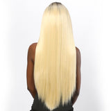 Fake Scalp Synthetic Full Lace Straight Wig Two Tone 2T613# - MILDWILD