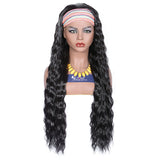 Long Curly Heat Resistant Synthetic Headband Wigs 28 Inches 2#