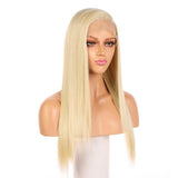 Lace Frontal Hair Wig Synthetic Lace Front Wigs Straight Blonde Color 613# - fuhsiwigs.com