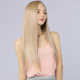 Vertically Smooth Synthetic Lace Front Wig - MILDWILD