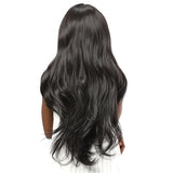 Synthetic Lace Front Wavy Wig｜Fake Scalp Black Color | MILDWILD